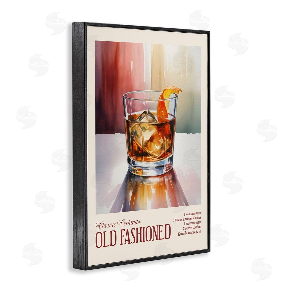 Andreas Magnusson Old Fashioned on Surface Black Framed Giclee Wall Art Print
