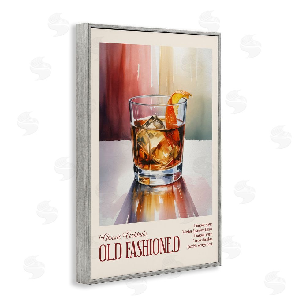 Andreas Magnusson Old Fashioned on Surface Gray Framed Giclee Wall Art Print