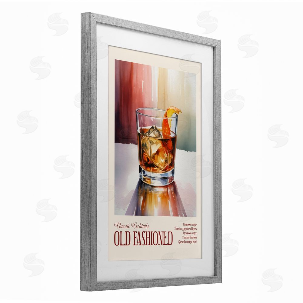 Andreas Magnusson Old Fashioned on Surface Gray Framed Print Under Glass Wall Art
