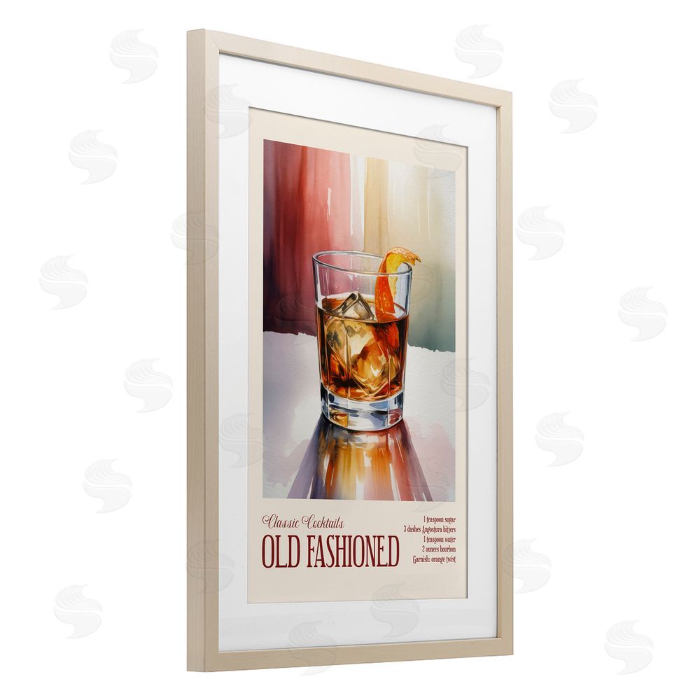 Andreas Magnusson Old Fashioned on Surface Brown Framed Print Under Glass Wall Art