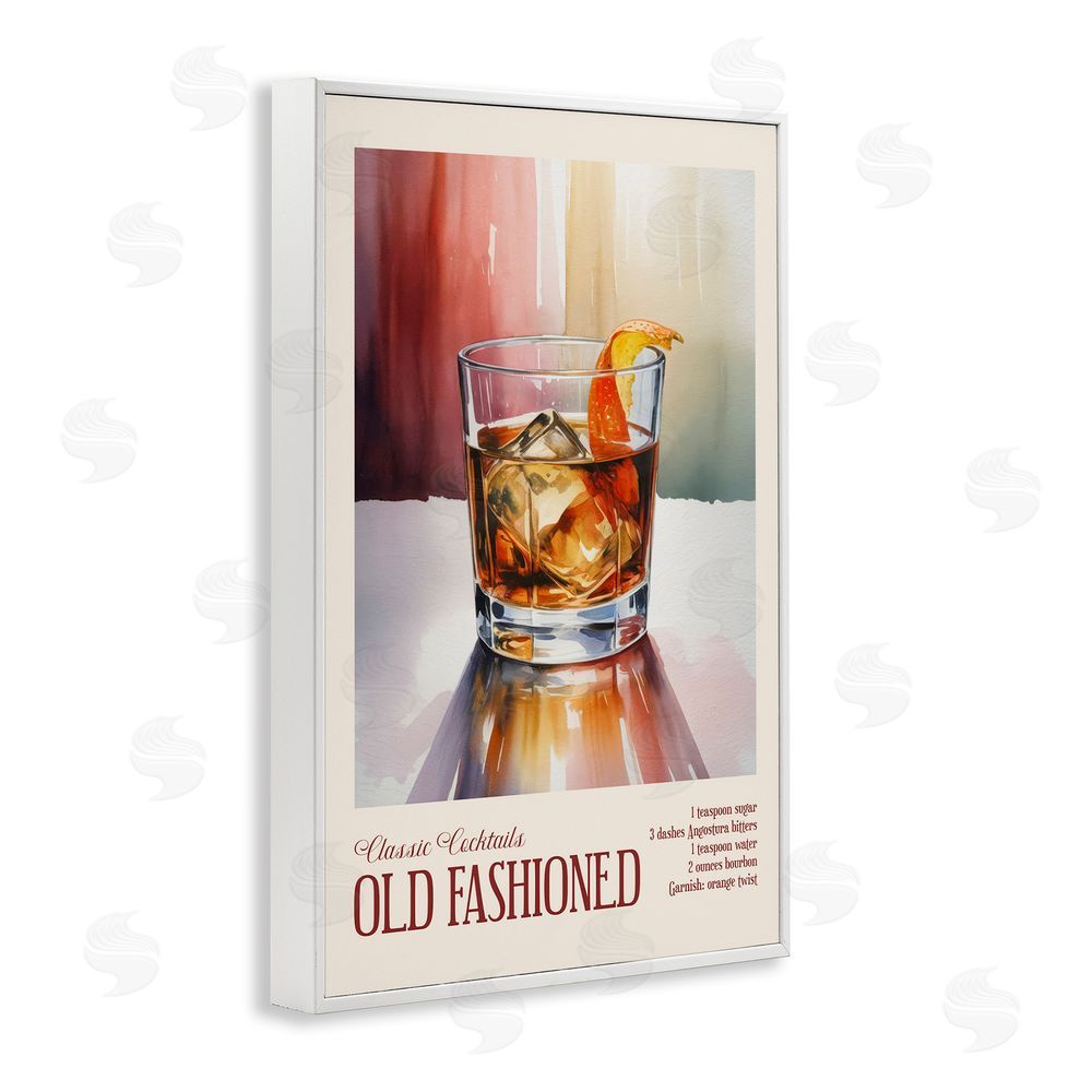 Andreas Magnusson Old Fashioned on Surface White Framed Giclee Wall Art Print