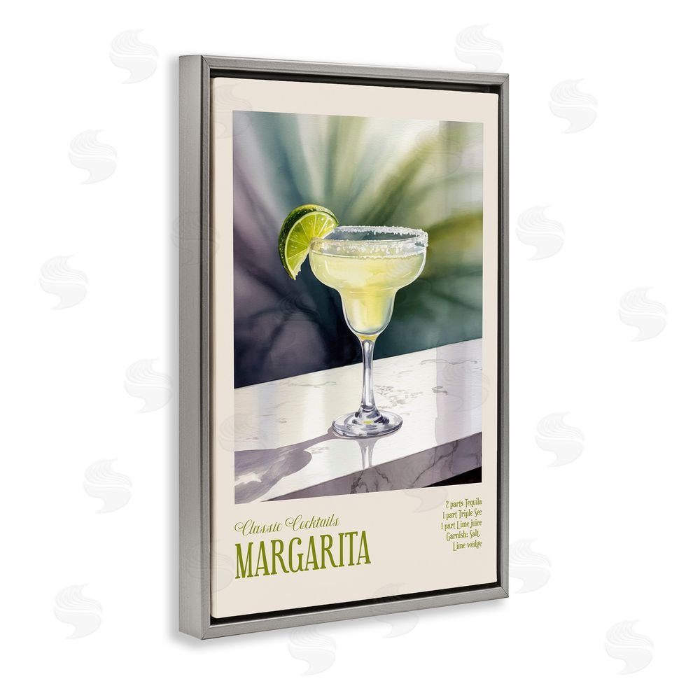 Andreas Magnusson Margarita on Marble Gray Floating Frame Canvas Wall Art