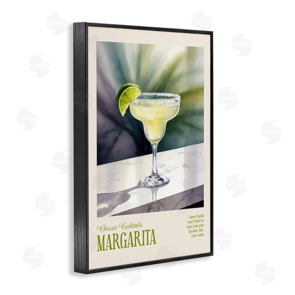 Andreas Magnusson Margarita on Marble Blacked Framed Giclee Wall Art Print