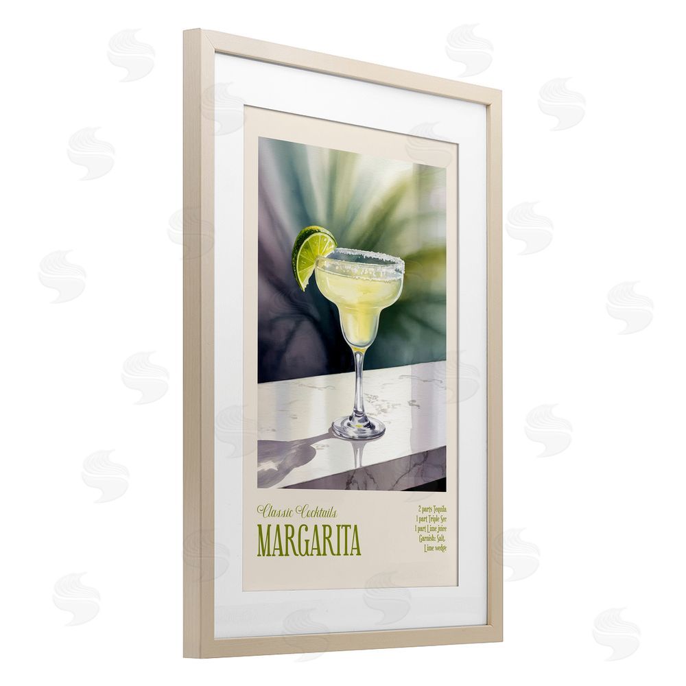 Andreas Magnusson Margarita on Marble Brown Framed Print Under Glass with Mat Wall Art