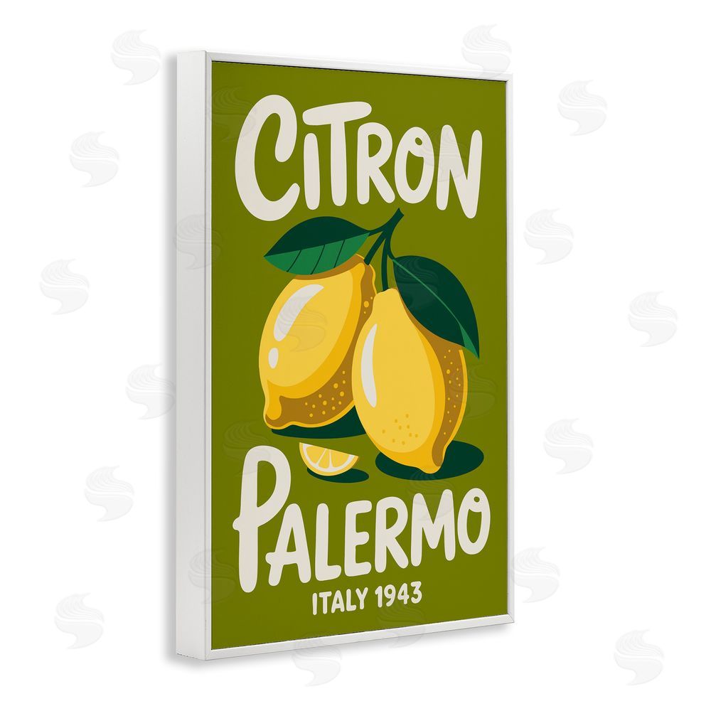 Andreas Magnusson Citron Palermo Lemons White Framed Giclee Wall Art Print