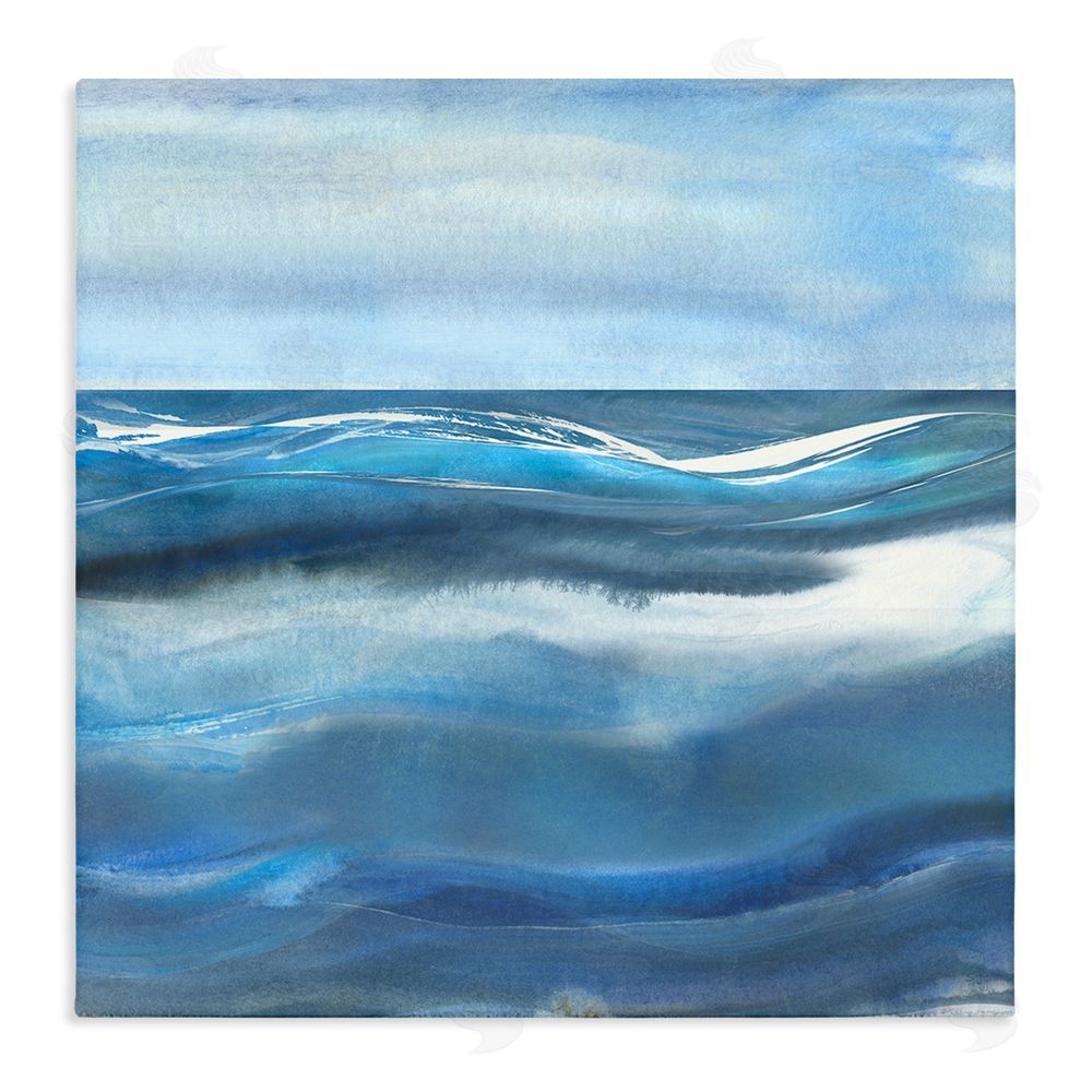 Susan Jill Calm Expanse of Ocean Waves Stretched Canvas Wall Art Print