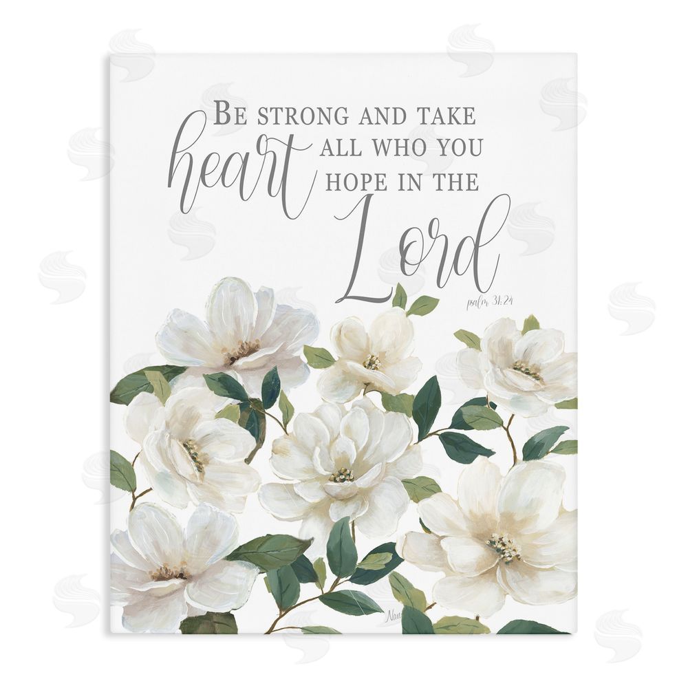 Nan Be Strong And Take Heart Stretched Canvas Wall Art Print
