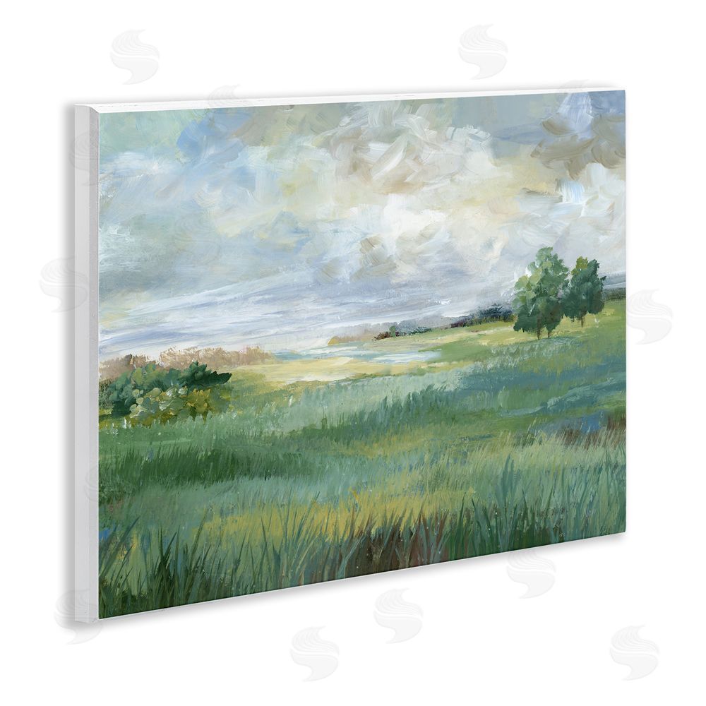 Nan Idyllic Summer Field Wooden Wall Plaque Art Print