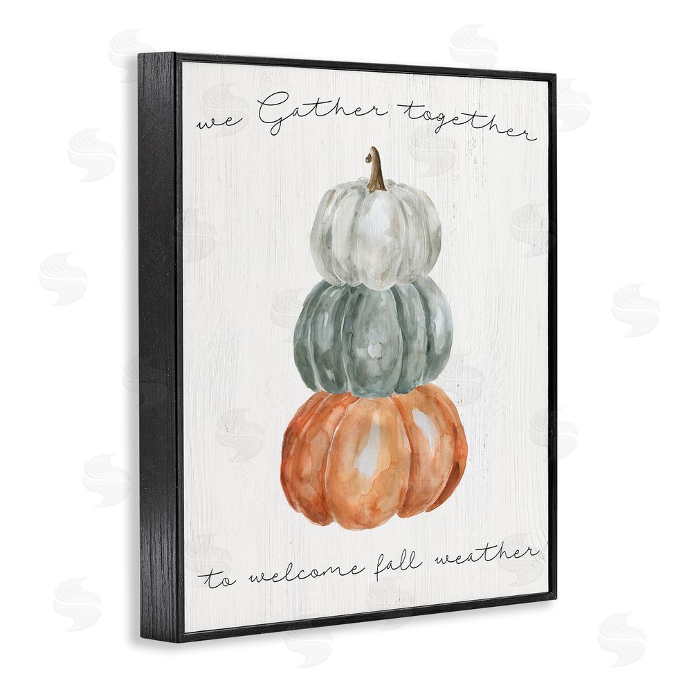 Livi Finn Gather Together Fall Weather Black Framed Giclee Wall Art Print