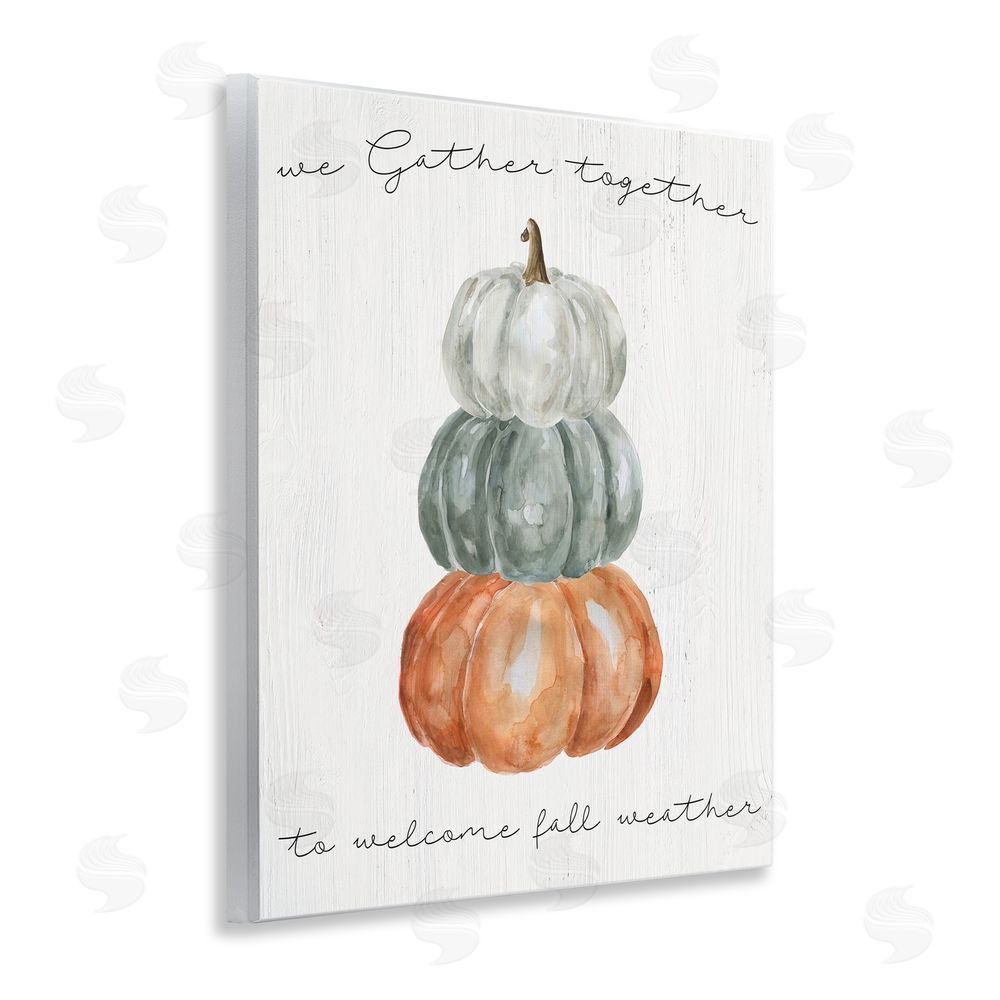 Livi Finn Gather Together Fall Weather Wooden Wall Plaque Art Print