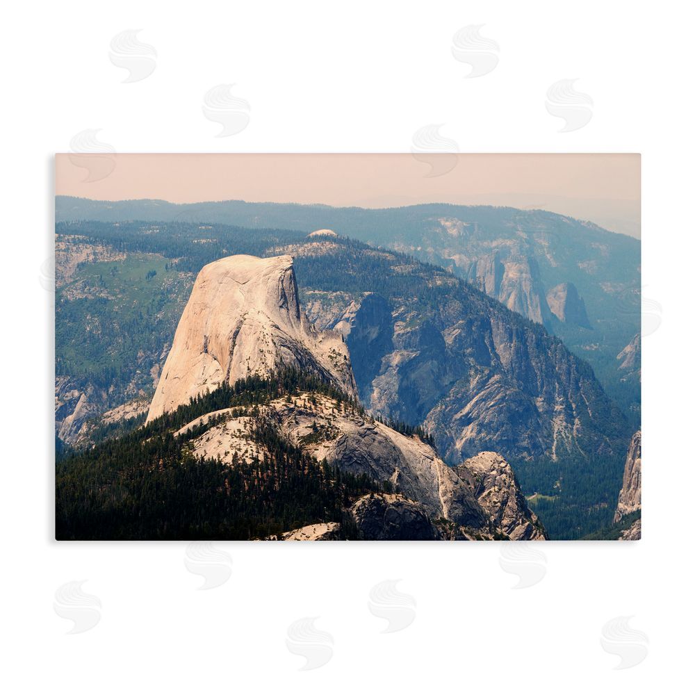 Gemma Bardot Granite Monolith Above Forest Stretched Canvas Wall Art Print