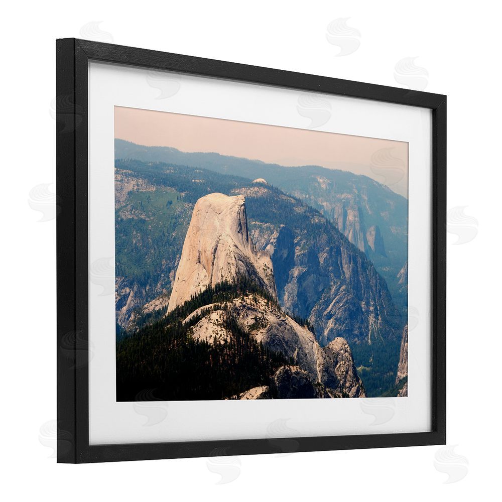 Gemma Bardot Granite Monolith Above Forest Black Framed Print Under Glass Wall Art
