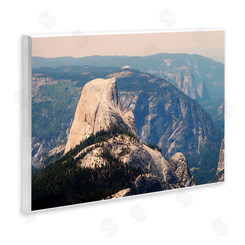 Gemma Bardot Granite Monolith Above Forest Wooden Wall Plaque Art Print