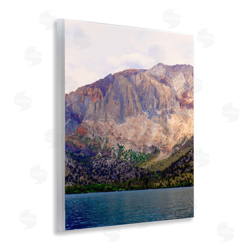 Gemma Bardot Serene Lake Beneath Mountains Wooden Wall Plaque Art Print