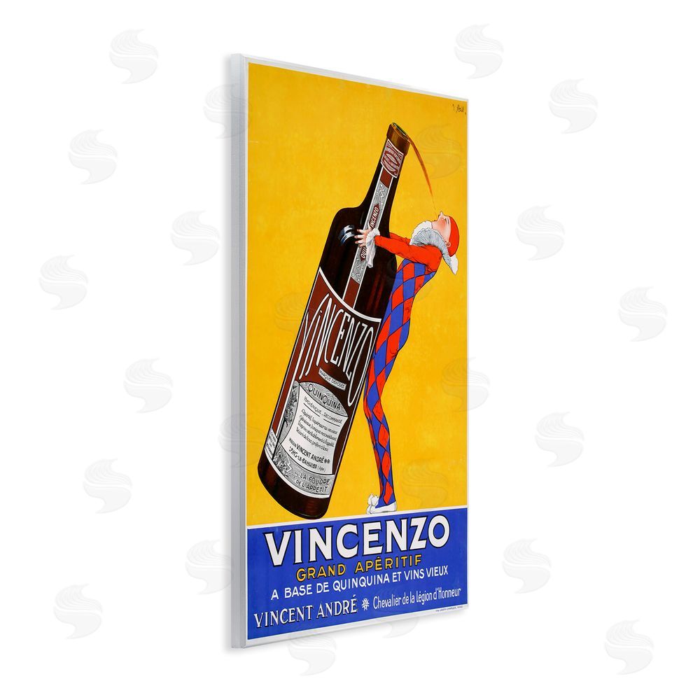 Vintage Posters Vincenzo Vintage Wine Wooden Wall Plaque Art Print