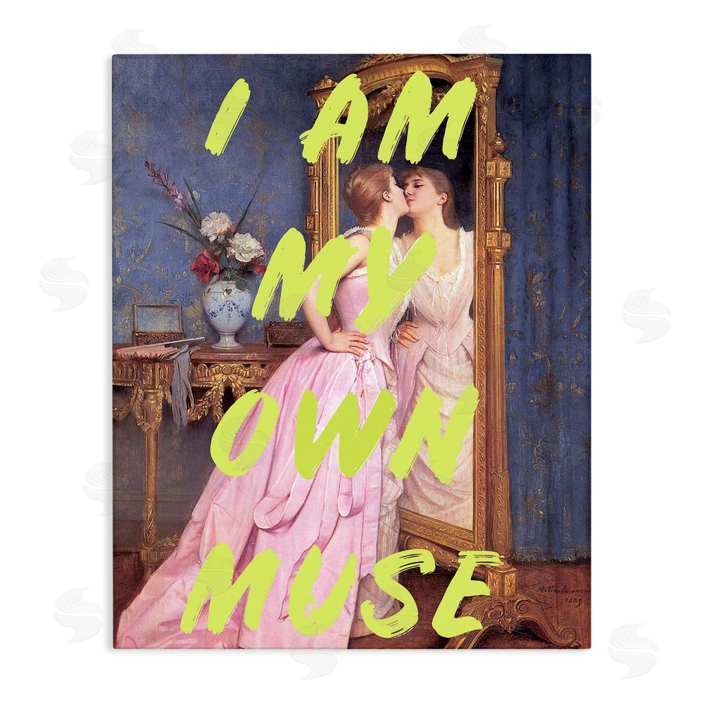 1x I Am My Own Muse Stretched Canvas Wall Art Print
