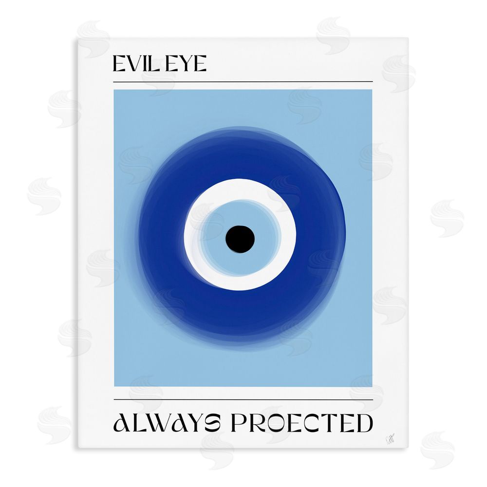 1x Always Protected Nazar Talisman Stretched Canvas Wall Art Print