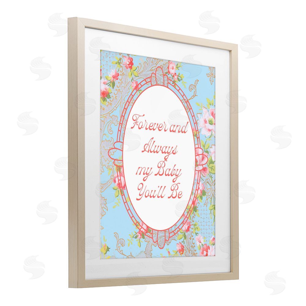 Daphne Polselli Forever And Always My Baby Brown Framed Print Under Glass Wall Art