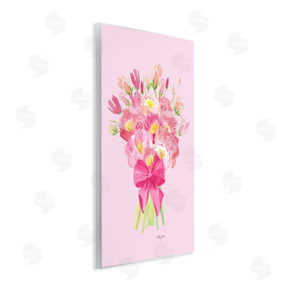 Hillary Holt Romantic Blushing Peonies Wooden Wall Plaque Art Print