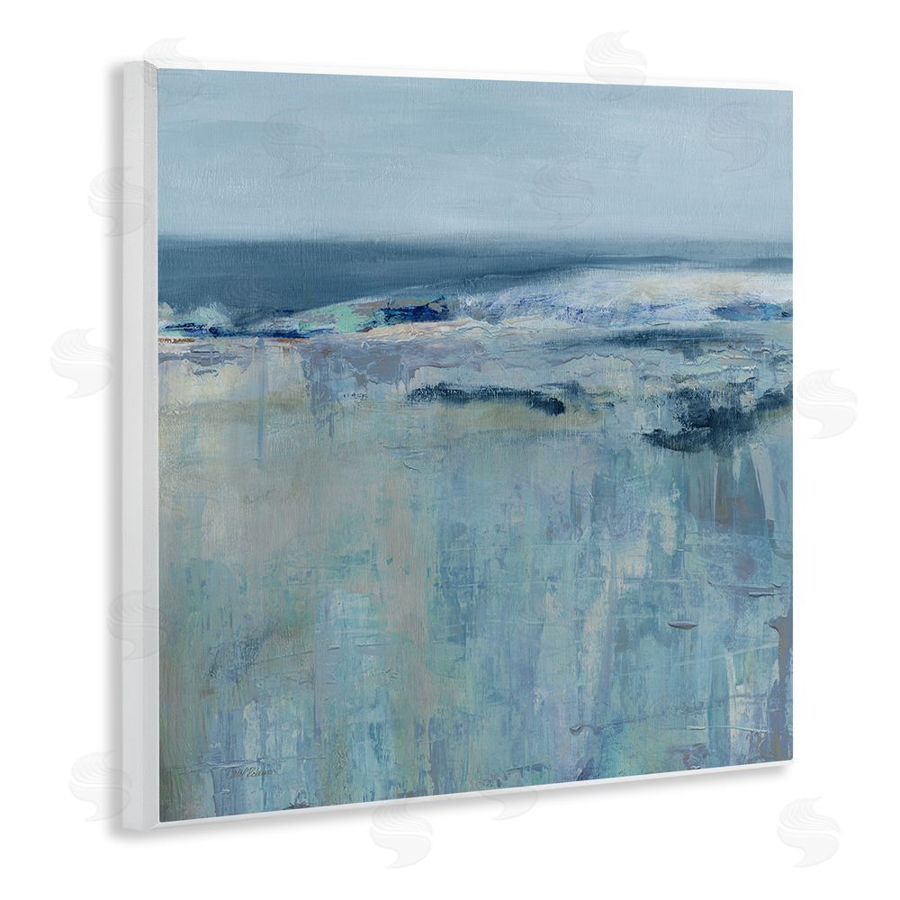 Carol Robinson Serene Abstract Pastel Seascape Wooden Wall Plaque Art Print