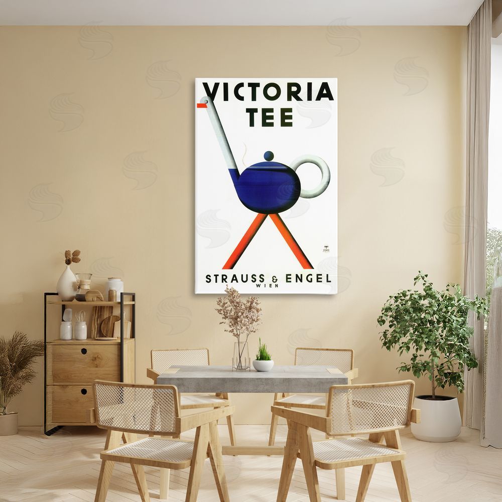 Vintage Hustle Retro Teapot Vintage Poster