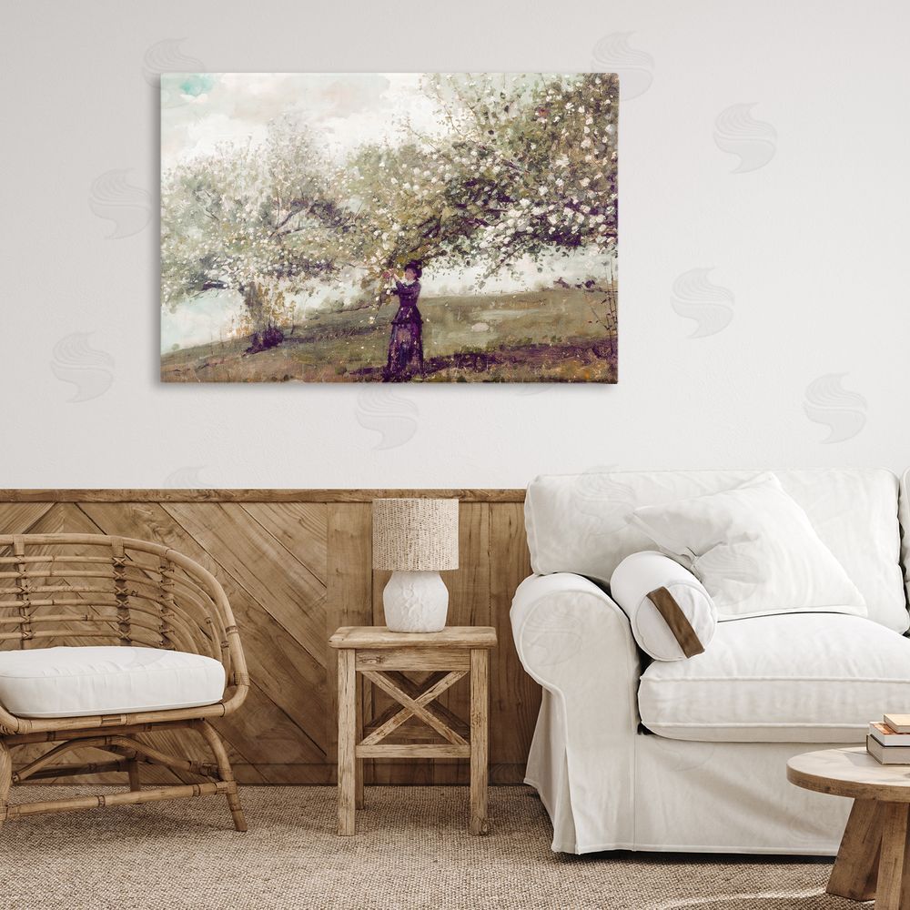 Leah Straatsma Vintage Gathering Spring Blossoms Stretched Canvas on Wall