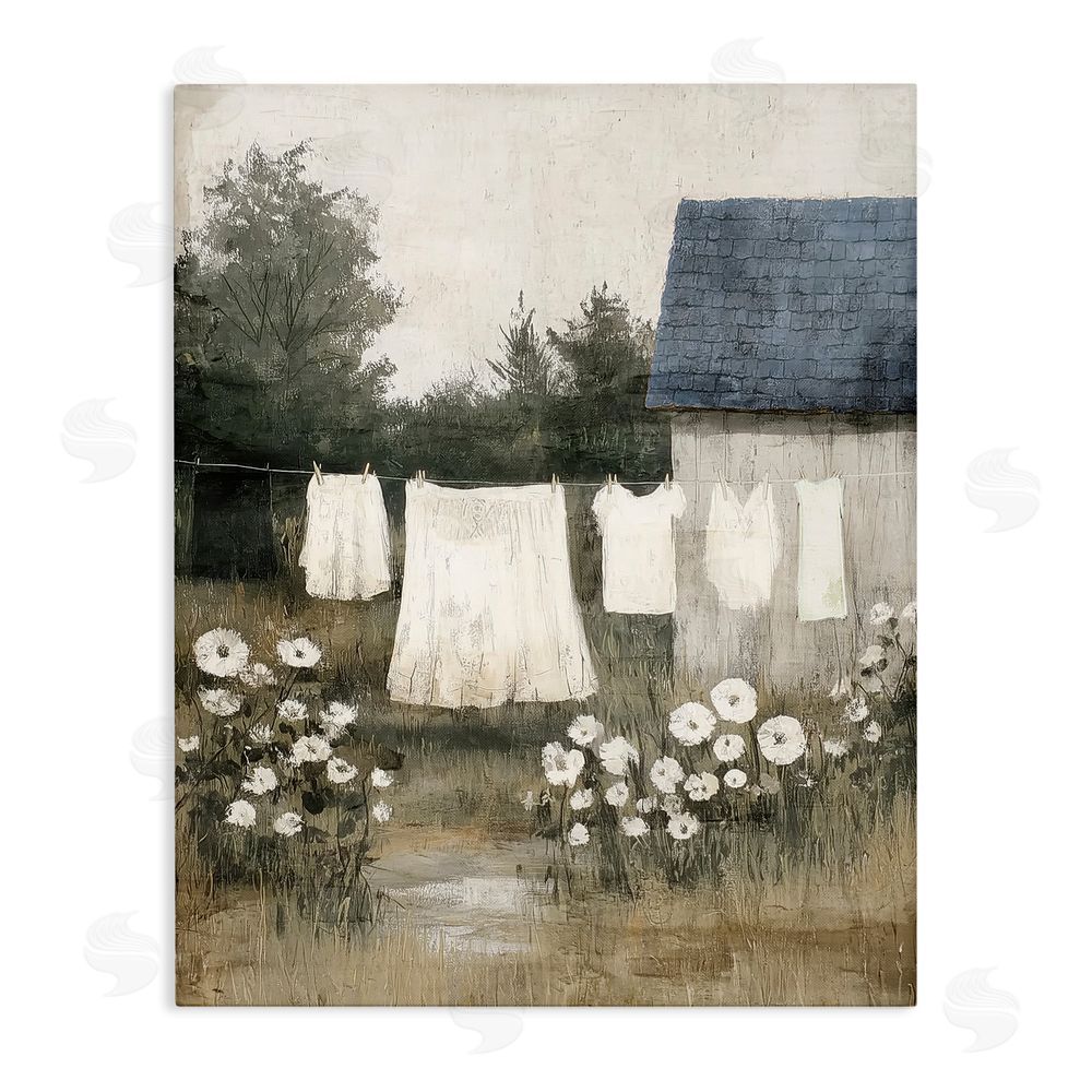 Annabelle Hall Wind Dried Linen Stretched Canvas Wall Art Print