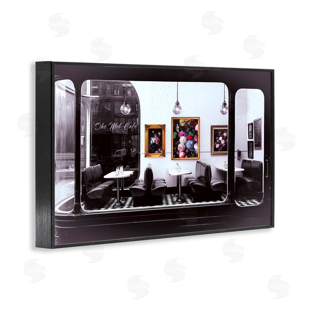 Annabelle Hall Retro Met Cafe Nostalgia Black Framed Giclee Wall Art Print