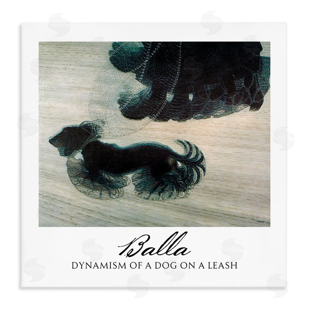 Vintage Hustle Balla Dynamism Of A Dog Classic Stretched Canvas Wall Art Print