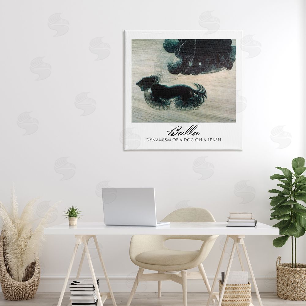 Vintage Hustle Balla Dynamism Of A Dog Classic Stretched Canvas Wall Art in Room