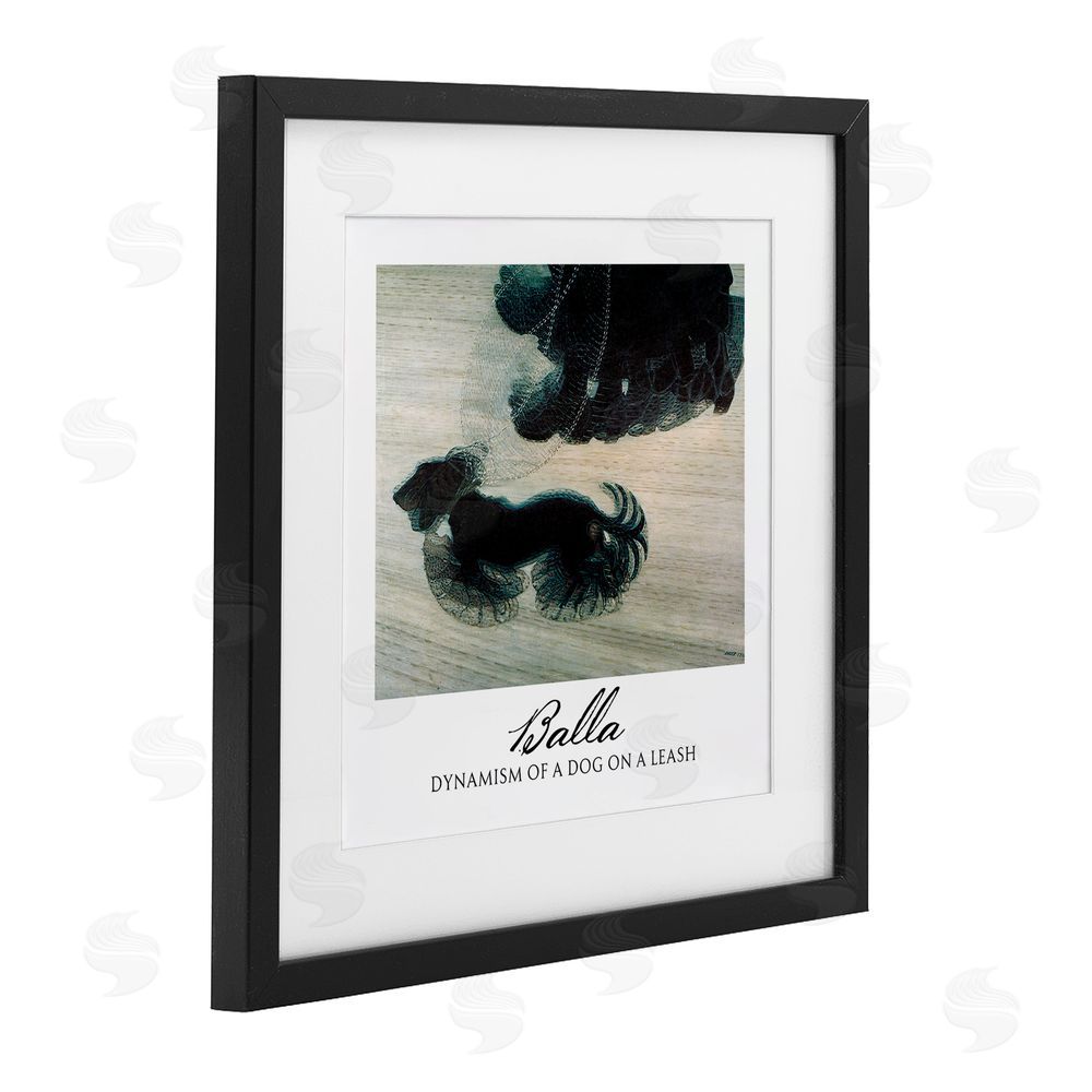Vintage Hustle Balla Dynamism Of A Dog Classic Black Framed Print Under Glass Wall Art