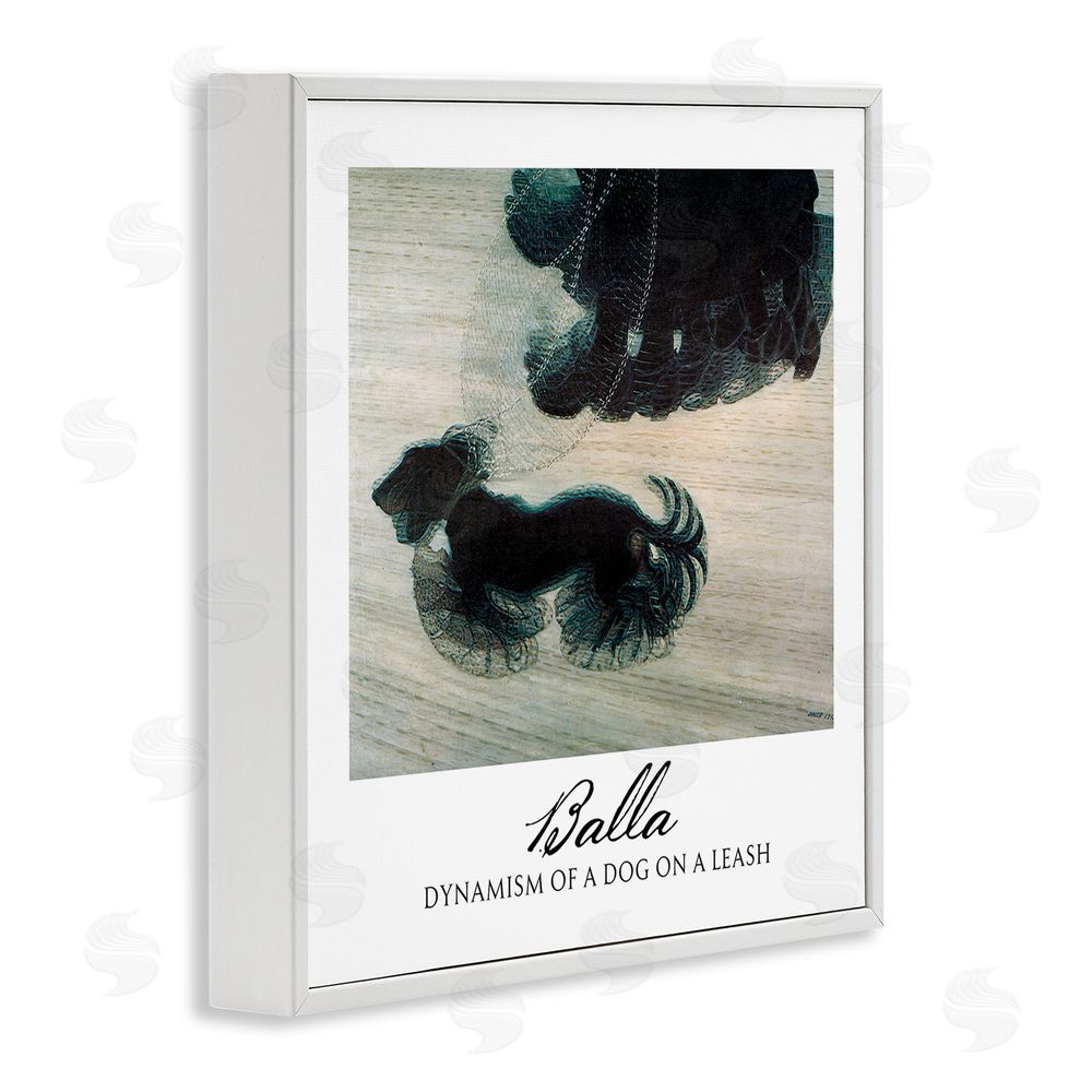Vintage Hustle Balla Dynamism Of A Dog Classic White Framed Giclee Wall Art Print
