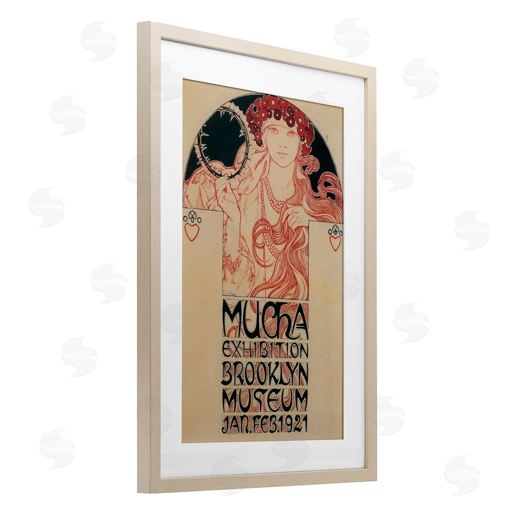 Vintage Hustle Vintage Museum Exhibition Poster Brown Framed Print Under Glass Wall Art