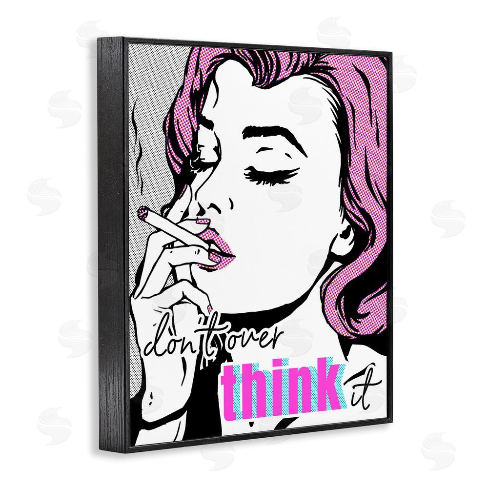 Ziwei Li Don't Over Think It Black Framed Giclee Wall Art Print