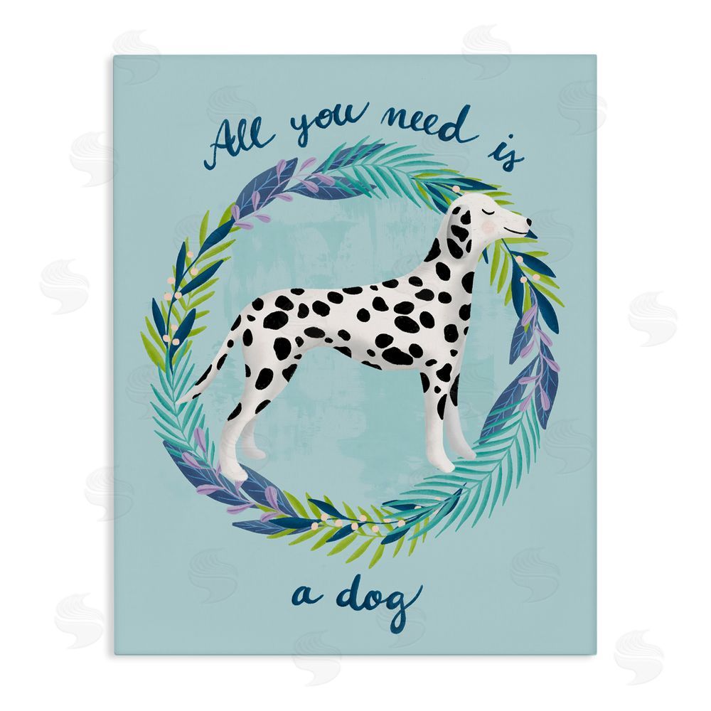 Metka Hiti All You Need Is A Dog Stretched Canvas Wall Art Print
