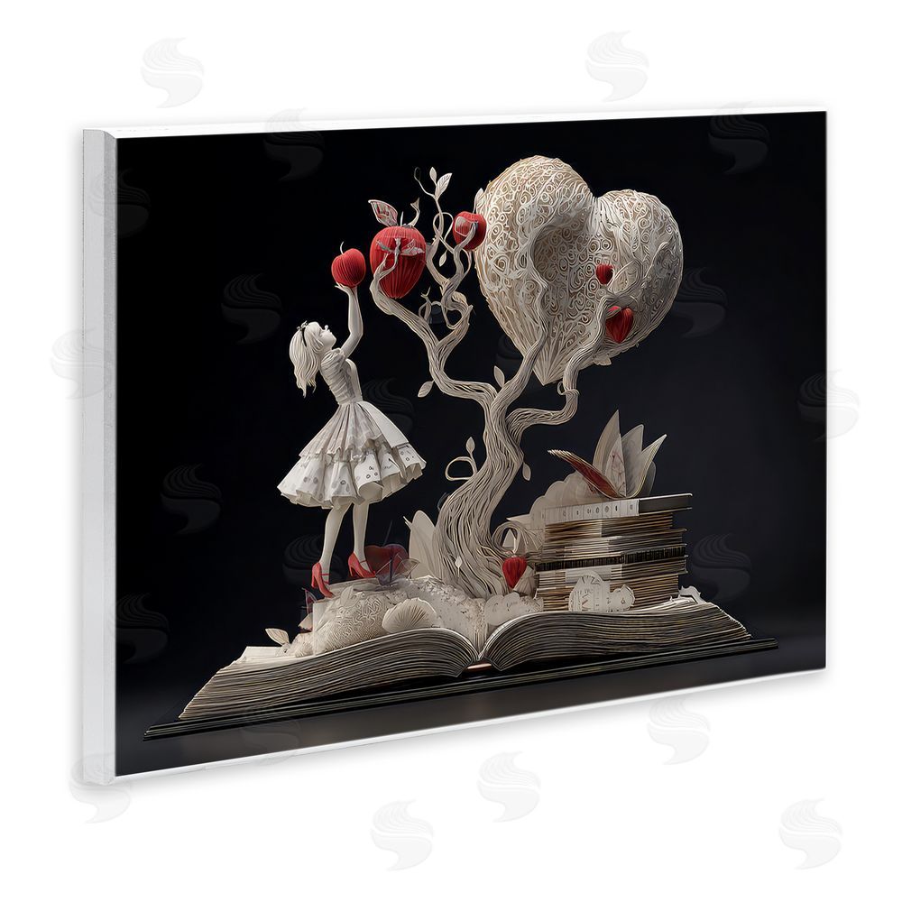 The Wands Want Paper Sculpture Style Fairytale Wooden Wall Plaque Art Print