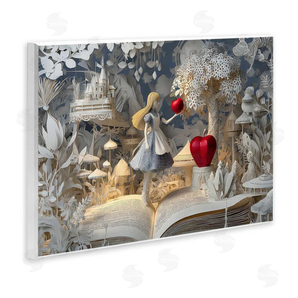 The Wands Want Fairytale Scene Papercraft Wooden Wall Plaque Art Print