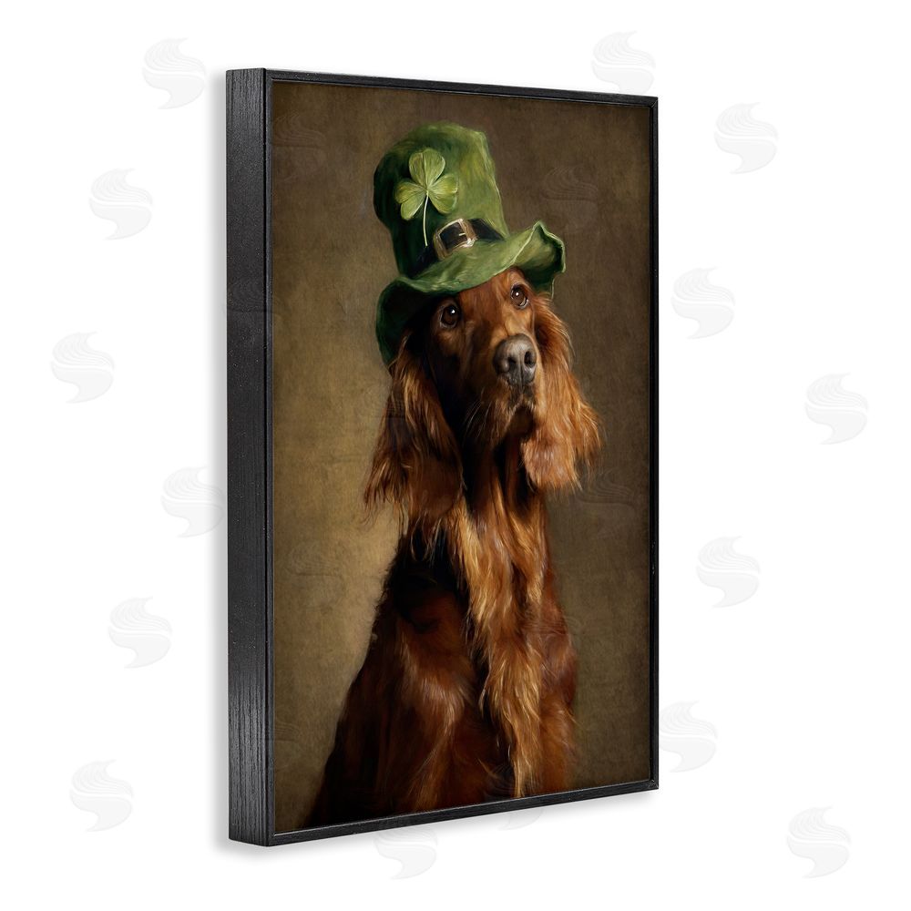 Tina LeCour The Irish Setter Portrait Black Framed Giclee Wall Art Print
