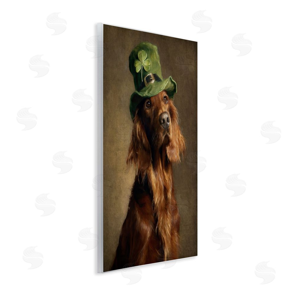 Tina LeCour The Irish Setter Portrait Wooden Wall Plaque Art Print