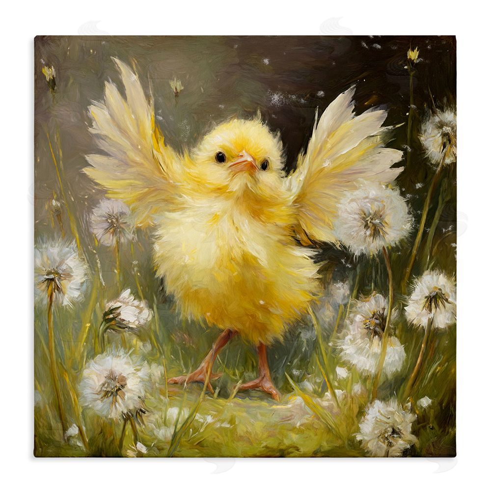 Tina LeCour Free As A Peep Chick Stretched Canvas Wall Art Print