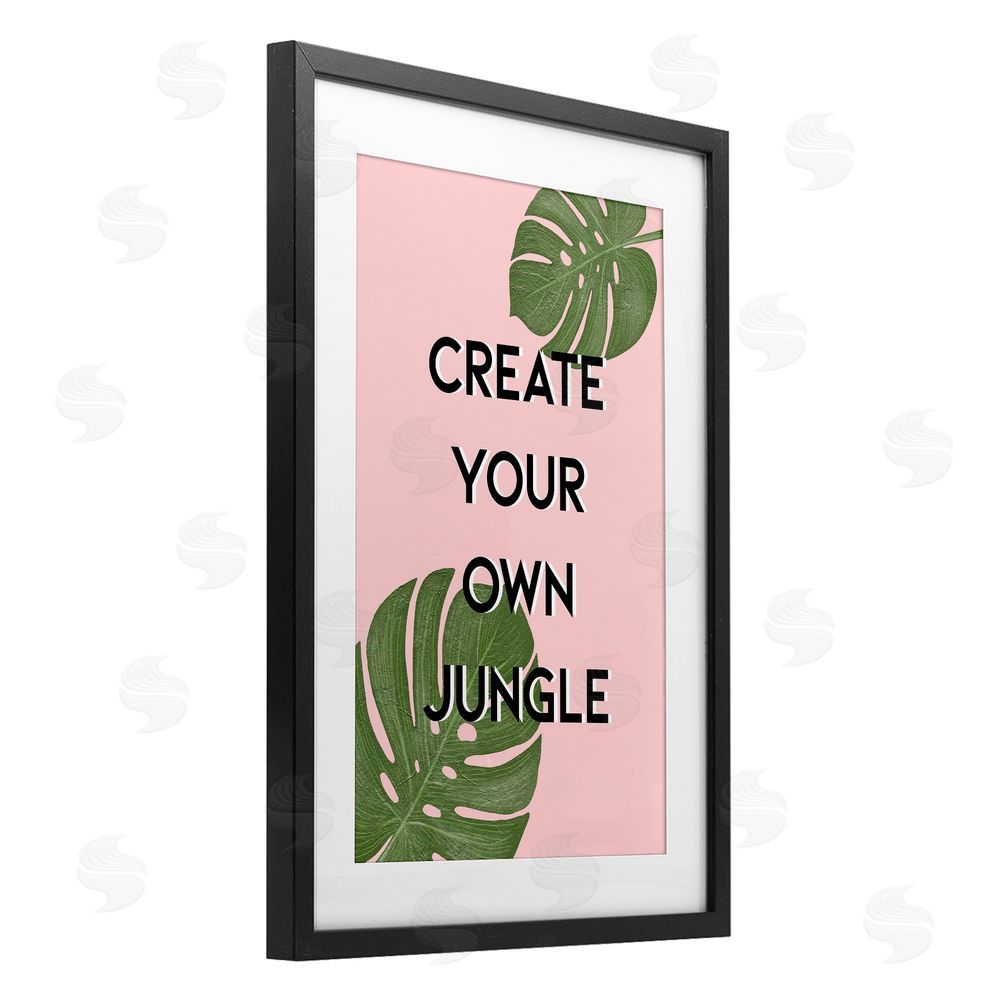 Martina Pavlova Create Your Own Jungle Black Framed Print Under Glass Wall Art