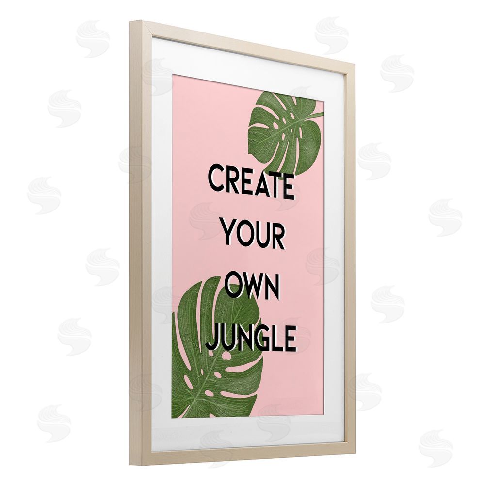 Martina Pavlova Create Your Own Jungle Brown Framed Print Under Glass Wall Art