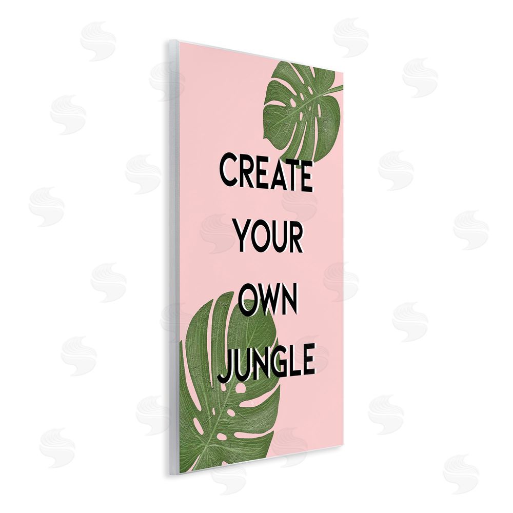 Martina Pavlova Create Your Own Jungle Wall Plaque with Fixed Lithograph Print