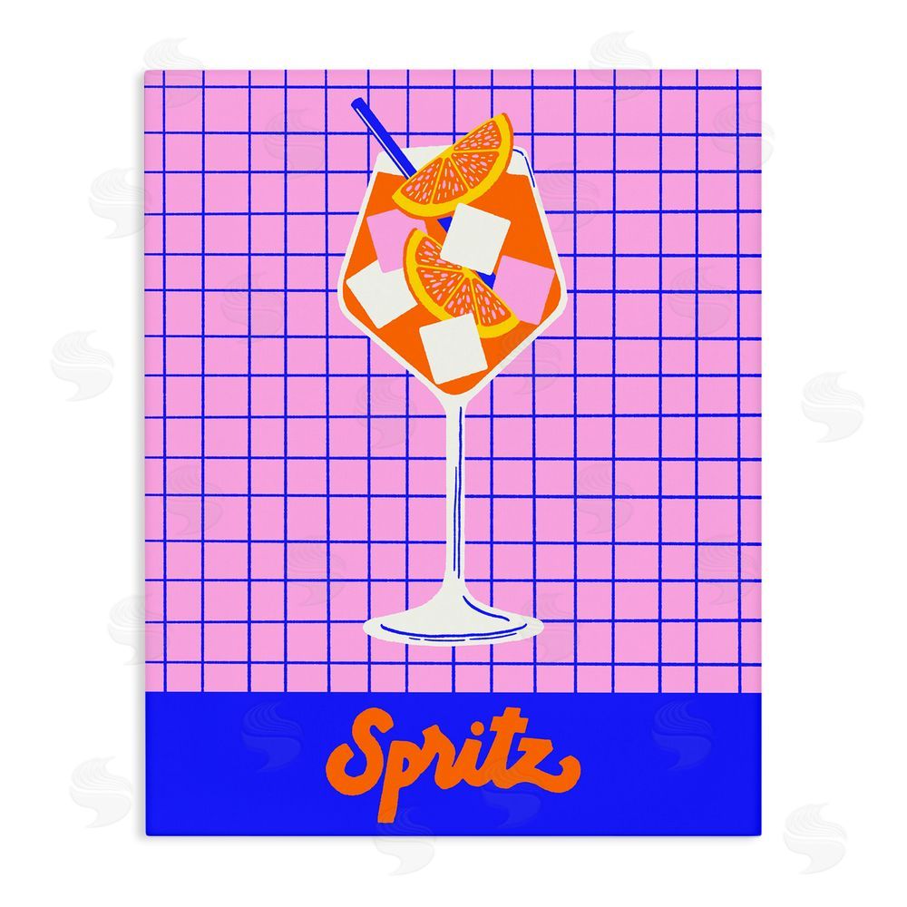 Indira Prieto | IndySign Colorful Summer Spritz Drink Stretched Canvas Wall Art Print