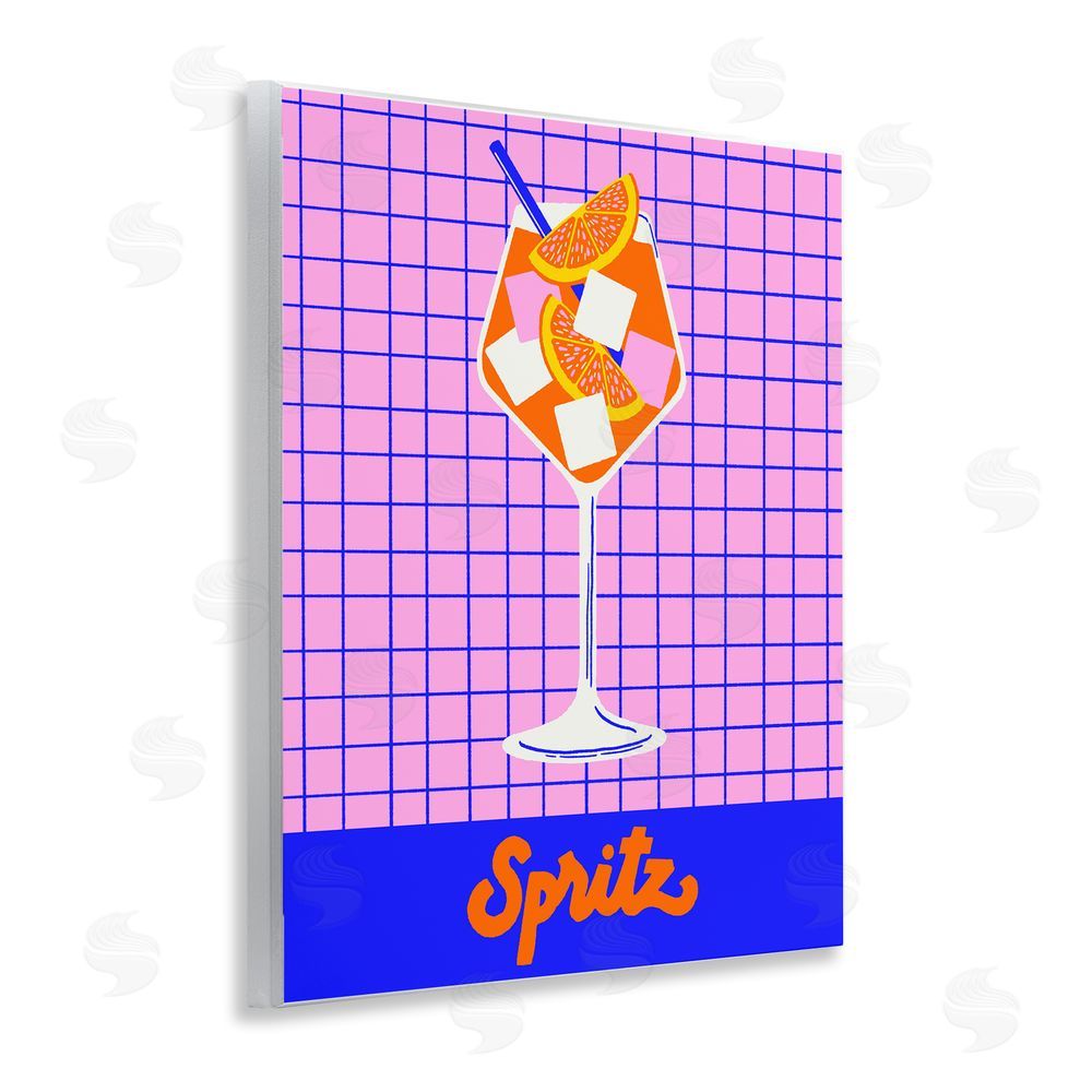 Indira Prieto | IndySign Colorful Summer Spritz Drink Wooden Wall Plaque Art Print