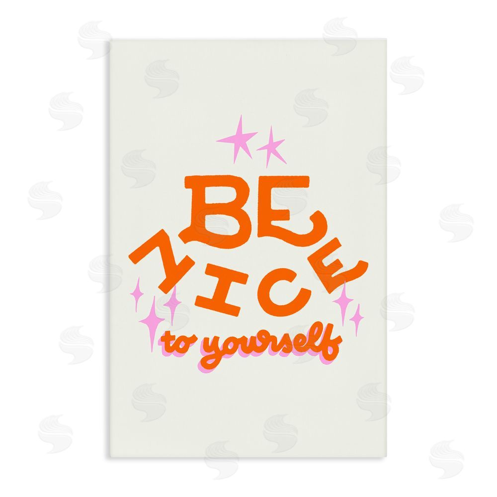 Indira Prieto | IndySign Be Nice To Yourself Stretched Canvas Wall Art Print