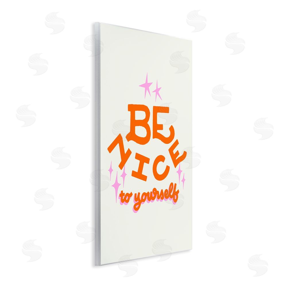 Indira Prieto | IndySign Be Nice To Yourself Wooden Wall Plaque Art Print