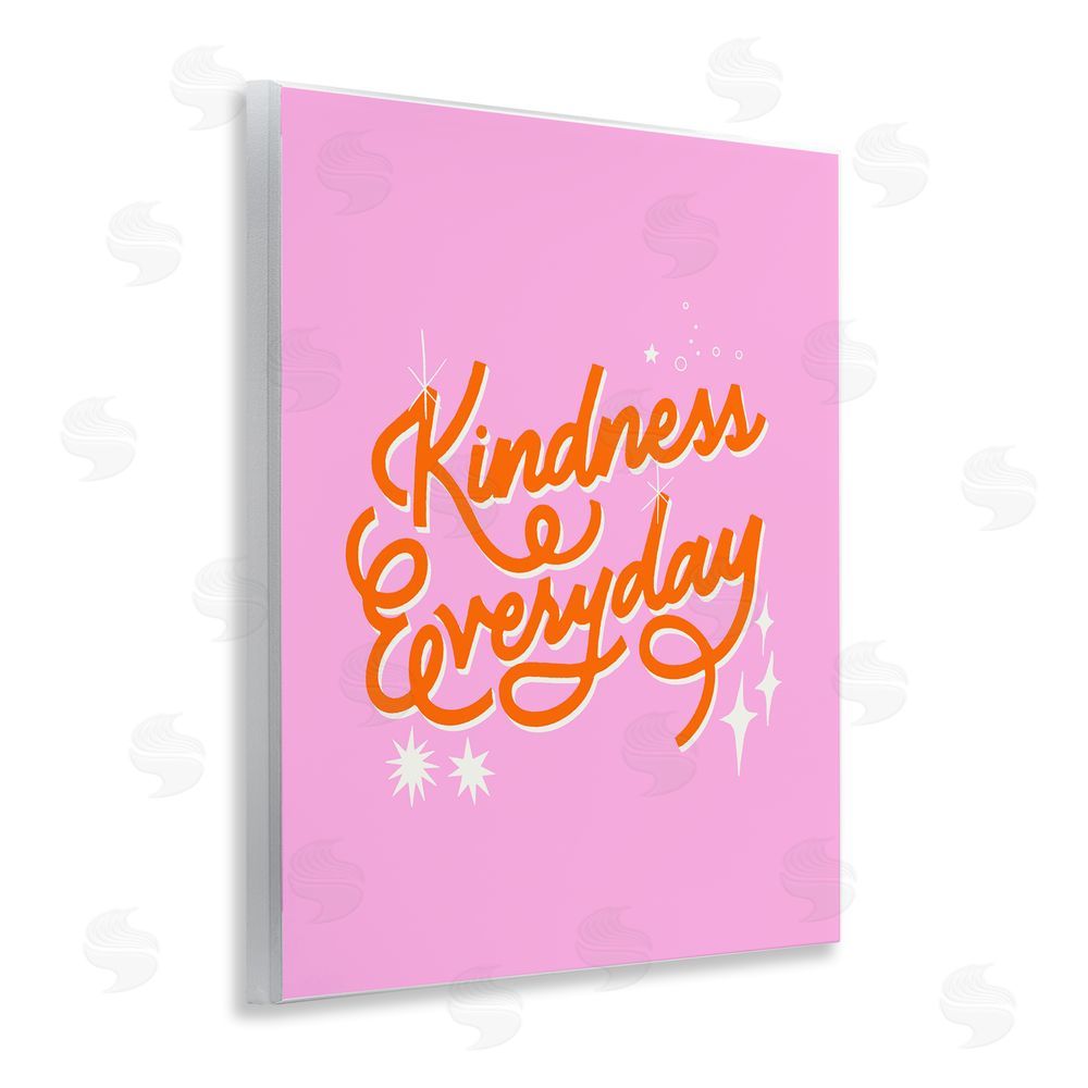 Indira Prieto | IndySign Cursive Kindness Everyday Wooden Wall Plaque Art Print