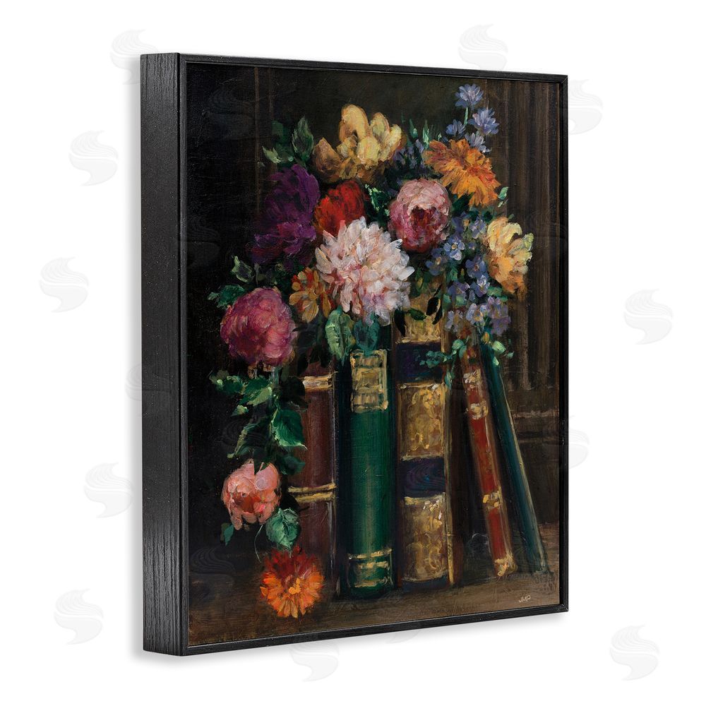 Julia Purinton Books of Beauty Black Framed Giclee Wall Art Print