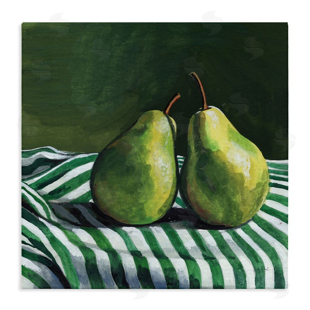 Kate Jarvik Birch A Pair of Pears Still Life Stretched Canvas Wall Art Print